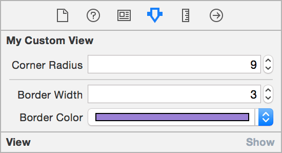 IBInspectable Attribute Inspector